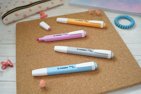 STABILO Swing Cool Highlighter Set, 8 Fluorescent/Pastel Highlighters