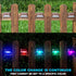 DenicMic 16 Pack Solar Deck Lights Outdoor Step Solar Lights Waterproof for Patio Fence Step Yard Stair RGB Color