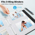 Dunwell 4x6 Photo Sleeves for 3-Ring Binder, 25 Pack for 100 Pictures, Acid-Free Poly Refill Pages