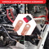 RED WOLF 10 Pack 8 Gauge x 3/8" Copper Wire Ring Terminals Connector Lug Battery Cable Ends with Heat Shrink