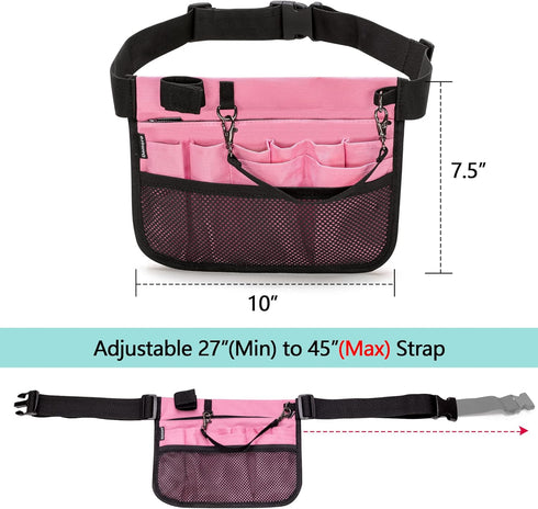 Pack Damero Nurse Fanny Pouch, Nurse Waist with Tape Holder, Nurse Waist Organizer Belt for Stethoscopes, Bandage