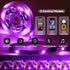 19.68ft 3 Dimmable Motion Sensor LED Light Strip Under Bed Lights, RGB Mode Motion Activated Bed Light with Music Sync