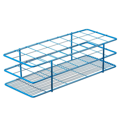 SP Bel-Art Poxygrid Test Tube Rack for 30-40mm Tubes, 24 Places, Blue (18782-0001)