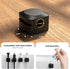 Daisyhome (8*Black) Rotatable Cord Organizer, Enhanced Spring Cable Clips, Strong Adhesive Cable Management, Desk Cord