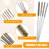 Wire Tube Brushes for Cleaning Pipe - Stainless Steel Round Wire Brush for Auto Parts, Bottles, Tubes (20 Pieces)