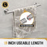 HITSLAM Brushed Nickel 19.8 Inch Towel Bar for Bathroom, Wall Mounted Stainless Steel Rack