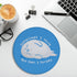 Foritho 7.9x7.9 Inch Funny Seal Mouse Pad, Seal Blue Mouse Pads for Wireless Mouse Computers Laptop Desk Accessories