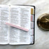 Verse & Vow 66 24 Bible Tabs, Coastal Crush - Tabs + Blanks, Laminated Gold Embossed, Durable & Elegant Bible