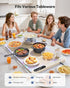 Countertop, 6 6 Settings, Gaiatop Warming Mat for Food with Trivet & Light, Food Warming Mats for Temp Level, Timer