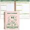 To Do List Planner Notebook - Cute Pink Green Retro A4 8.5x11 Large Hardcover Spiral Schedule Notebook