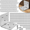 36PCS Stainless Steel L Brackets for Shelves with 216PCS Screws, Goihgioh Metal