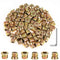 90 Pieces 1/4"-20 x 10mm Furniture Insert Nut - Hex Socket Threaded Insert Nuts with a Hex Wrench