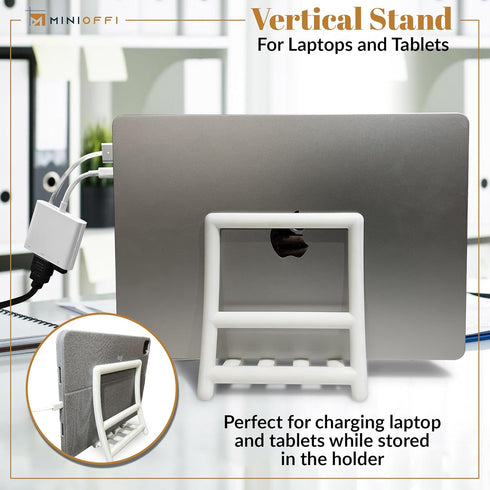 Minimalist Book Ends for Desk, File Organizer, Book Holder, Mini Bookshelf, Laptop Stand for Desk