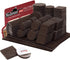 Yelanon Felt Furniture Pads, 182 Pcs Premium Felt Pads for Chair Legs, Floor Protectors for Hardwood Floors, Brown