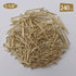 240pcs Brass Plated Wood Nails, 1-1/2” × 14 Ga for Hanging Wall Decor, Finishing, Picture Hanging, Wall, Roofing Nails