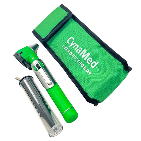 Set-Pocket Cynamed Mini Otoscope Size, Fiber Optic Otoscope Diagnostic Ear Care Tool-Pocket Otoscope (Green)