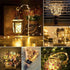 2 Pack 33FT 100 OMIKA LED Fairy Lights LEDs Battery Operated String Light, Waterproof Multi Color Changing Fairy Lights