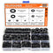 800 Pieces Black Nylon Flat Washers Assortment Kit - 9 Sizes M2 M2.5 M3 M4 M5 M6 M8 M10 M12 (Not Rubber Washer)