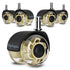 Heavy Duty Office Chair Wheels, Set of 5 Rubber Replacement Casters for Hardwood Floors and Carpet, Quiet Smooth Rollers