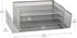 Mind Reader Desktop Organizer, File Storage, Paper Tray, Metal Mesh, 16.75"L x 9.15"W x 6"H, Silver