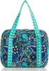 DIWI Large Quilted Bible Cover 10 X 7 X 2.75 Inches Blue Tote Good Book Case (L, C2 Morning Glory)