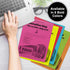 8.5" 11" 24 lb/89 500 (00102) PrintWorks Premium Bright Blue Colored Paper x - gsm - Sheets - Made in the USA - FSC