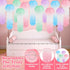 12Pcs (12) Windspeed Jelly Fish Paper Lanterns Blue Hanging Jelly Fish Paper Lanterns for Blue Ocean Theme, Beach