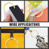 Semrien 120 (1/2", 3/4", 1", 1-1/4", 1-1/2", 2"), Pcs Binder Rings Assorted Sizes Loose Leaf Binder Book Rings, Metal