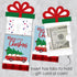 Set 8 Big Dot of Happiness Merry Little Christmas Tree - Red Car Christmas Party Money and Gift Card Sleeves - Nifty