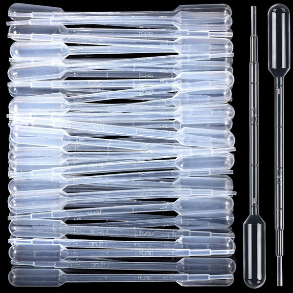 Teenitor 1Ml Transfer Pipettes, 50Pcs Plastic Eye Droppers for Liquids and Essential Oils