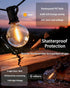 50FT 18+1 G40 Bulbs Outdoor Patio String Lights Waterproof with Remote, Edison LED Shatterproof Hanging Outside Light