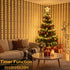 600 20Ftx10Ft, ZAIYW Curtain Lights LED Dual Color Changing Curtain Fairy Light Connectable with Timer Remote