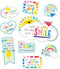 Carson Dellosa Happy Place 15 pc Bundle Motivational Bulletin Board Set, Rainbow Decorations and Positive Affirmations
