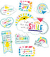 Carson Dellosa Happy Place 15 pc Bundle Motivational Bulletin Board Set, Rainbow Decorations and Positive Affirmations
