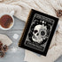 Tarot Skull Moon Sun Notebook,Kinda Emotional Kinda Emotionless Motivational Skeleton Journals,Flower Hardcover Spiral Notebook 5.5x8.3