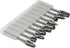 Carbide Burr Set - 10pcs Double Cut Solid Carbide Rotary Burrs, 3mm Shank for Woodworking and Metal Carving