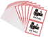 Hybsk Lithium Ion Battery Transport Caution Warning Labels, 50 Adhesive Stickers (4.7" x 4.3", UN3481)