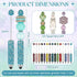 Tondiamo 15 Pcs Glitter Beadable Stylus Pens Full Rhinestone Stylus Pens for Beads DIY Diamond Beaded Kit for Rubber