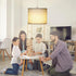 15Ft, LALISU Plug in Pendant Light, Hanging Light with Plug in Cord On/Off Switch Pendant Lighting with Linen Shade