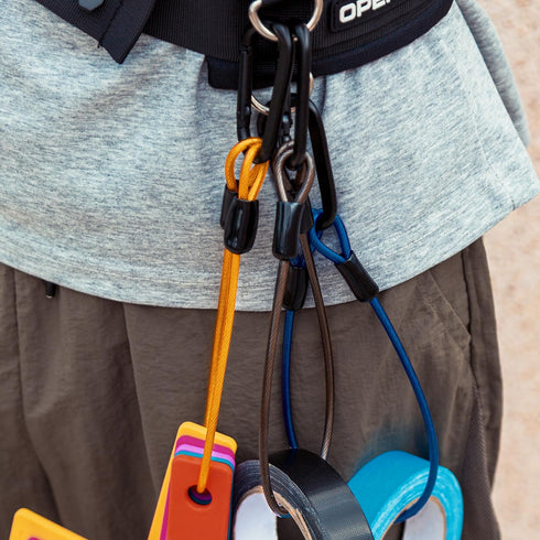OPENMOON Black Gaffer Tape Wire Lanyard