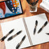 Nuanchu 200 Pcs Retractable Ballpoint Pen, Medium Point 1.0mm Black Gel Pens for Office University College Use