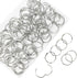 Loose Leaf Binder Rings, 1-Inch (100 Pack), Office Metal Book Rings for School, Nickel Plated Steel