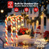 24-Pack 10 Solar Christmas Lights Outdoor Decorations: Candy Cane Pathway Lights with Modes - Unique Xmas Gifts for Mom