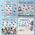 Shark Bulletin Board Kit, Under The Sea Classroom Decorations, DIY Photo Set Ocean Theme Paper Cutouts for Kids Decor