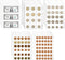 Jucoan 25 Sheet Coin Collection Pages, Total 535 Pockets, Standard 9 Holes Coin Binder Insert Sleeves for Coin Album