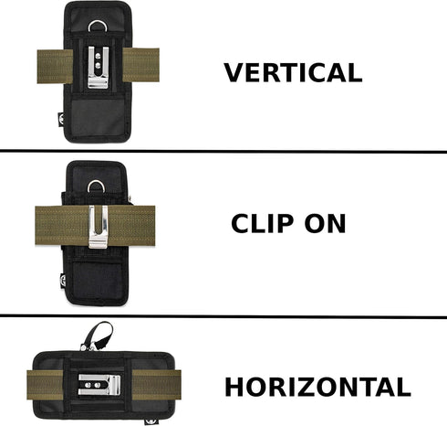 Tactical EMT Shears Holster with Belt Tool Pouch - Black