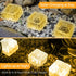 (3 Packs) JKIMK Solar Brick Lights - Outdoor Waterproof Patio & Garden Decor for Patio, Yard, Walkway, Pathway
