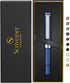 Scriveiner Blue Rollerball EDC Luxury Pen, Chrome Finish, Best Gift for Men & Women, German Schmidt Refill
