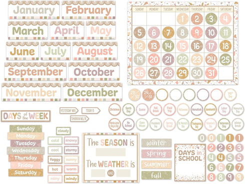Teacher Created Resources Terrazzo Tones Calendar Bulletin Board (TCR7201) by Teacher Created Resources
