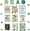 Hedeey 45 PCS Reading Bulletin Board Set - Eucalyptus Classroom Decorations with Motivational Positive Sayings Posters